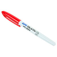 Expo 16002 Vis-a-Vis Red Fine Point Wet Erase Marker - 12/Pack