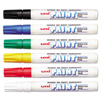 Uni-Paint Markers 63630 6 Assorted Medium Point Markers