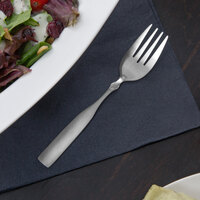 Choice Delmont 6 3/8 inch 18/0 Stainless Steel Medium Weight Salad Fork - 12/Case