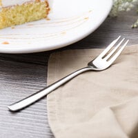 Arcoroc T1820 Vesca 5 7/8 inch 18/10 Stainless Steel Extra Heavy Weight Cake Fork by Arc Cardinal - 12/Case