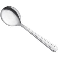 Choice Dominion 5 7/8" 18/0 Stainless Steel Bouillon Spoon - 12/Case