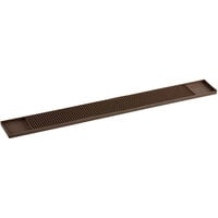 Choice 3 1/4 inch x 27 inch Brown Bar Mat