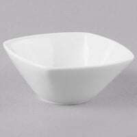 Schonwald 9323264 Event 9.5 oz. Continental White Square Porcelain Bowl - 6/Case