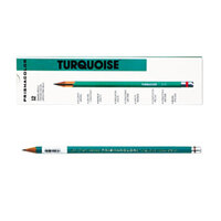 Prismacolor 2264 12 Count Turquoise Woodcase Barrel 2mm 2H Lead Drawing Pencil
