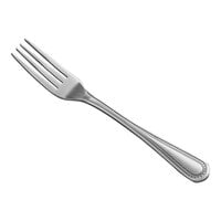 Choice Milton 7 1/2 inch 18/0 Stainless Steel Medium Weight Dinner Fork - 12/Case