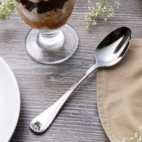 Chef & Sommelier T4806 Orzon 7 1/8 inch 18/10 Extra Heavy Weight Stainless Steel Dessert Spoon by Arc Cardinal - 36/Case