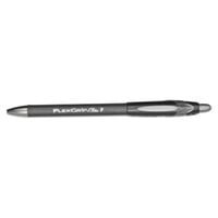 Paper Mate 85582 FlexGrip Elite Black Ink with Black Barrel 0.8mm Retractable Ballpoint Pen - 12/Pack