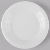 Schonwald 9195710 Avanti Gusto 4 inch Continental White Porcelain Micro Plate - 12/Case