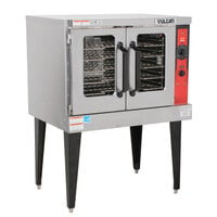 Vulcan VC5GDN Natural Gas Single Deck Full Size Convection Oven with Legs - 50,000 BTU