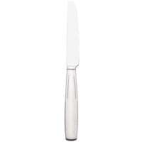 World Tableware 989 5501 Quantum 9 1/2 inch 18/0 Stainless Steel Heavy Weight Solid Handle Dinner Knife with Serrated Blade - 36/Case