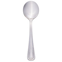 World Tableware 129 016 Reflections 6 3/8 inch 18/0 Stainless Steel Heavy Weight Bouillon Spoon - 36/Case