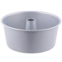 Wilton 191003217 Recipe Right 9 3/8" 2-Piece Steel Angel Food Cake Pan with Removable Bottom - 4 1/8" Deep