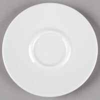 Schonwald 9306909 Event 5 1/4 inch Continental White Porcelain Saucer - 12/Case