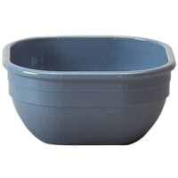 Cambro 10CW401 Camwear 9.4 oz. Slate Blue Square Polycarbonate Bowl - 48/Case