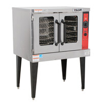 Vulcan VC5GDL Liquid Propane Single Deck Full Size Convection Oven with Legs - 50,000 BTU