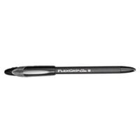 Paper Mate 85585 FlexGrip Elite Black Ink with Black Barrel 1mm Ballpoint Stick Pen - 12/Pack