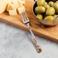 Master's Gauge by World Tableware 702 029 Pebblestone 5 1/2 inch 18/10 Stainless Steel Extra Heavy Weight Cocktail Fork - 12/Case