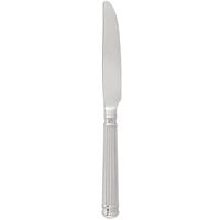 Chef & Sommelier FL204 Fluted 8 7/8 inch 18/10 Stainless Steel Extra Heavy Weight Dinner Knife by Arc Cardinal - 36/Case