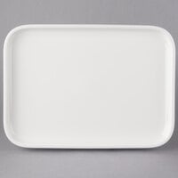 Villeroy & Boch 13-6021-3016 Cooking Elements 12 1/2 inch x 6 5/8 inch White Porcelain Rectangular Serving Plate / Lid - 6/Case