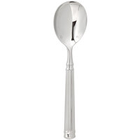 Chef & Sommelier FL209 Fluted 7 inch 18/10 Stainless Steel Extra Heavy Weight Soup Spoon by Arc Cardinal - 36/Case