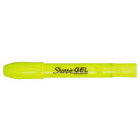 Sharpie 1780478 Fluorescent Yellow Bullet Tip Gel Pen Style Highlighter - 12/Pack