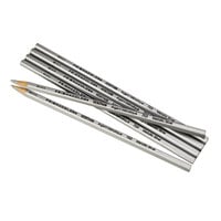Prismacolor 2460 Verithin Metallic Silver 12 Barrel 2mm Metallic Silver Colored Pencils