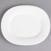 Villeroy & Boch 16-4004-2730 Affinity 8 1/2" x 7 1/2" White Porcelain Oval Platter - 6/Case