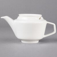 Villeroy & Boch 16-4004-0220 Affinity 13.5 oz. White Porcelain Coffeepot with Cover - 6/Case