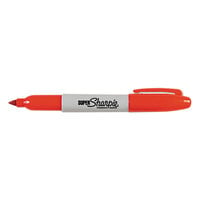 Sharpie 33002 Super Red Fine Point Permanent Marker - 12/Pack