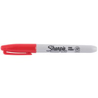 Sharpie 1920937 Red Fine Point Permanent Marker - 36/Box