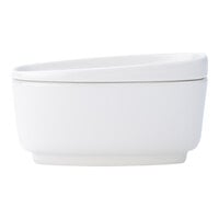 Villeroy & Boch 16-4004-0930 Affinity 8.75 oz. White Porcelain Sugar Bowl with Lid - 6/Case