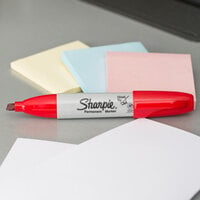 Sharpie 38202 Red Chisel Tip Permanent Marker - 12/Pack