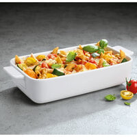 Villeroy & Boch 13-6021-3274 Cooking Elements 9 1/2 inch x 5 1/2 inch White Porcelain Rectangle Baking Dish - 6/Case