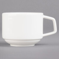 Villeroy & Boch 16-4004-1271 Affinity 7.5 oz. White Porcelain Stackable Cup - 6/Case