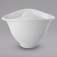 Villeroy & Boch 16-3356-0930 Sedona 5.5 oz. White Porcelain Sugar Bowl with Lid - 6/Case