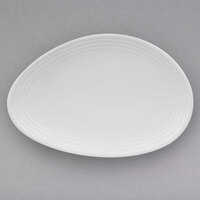 Villeroy & Boch 16-3356-3882 Sedona 6 inch x 4 inch White Porcelain Oval Plate - 6/Case