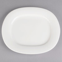 Villeroy & Boch 16-4004-2720 Affinity 11 inch x 9 1/2 inch White Porcelain Oval Platter - 6/Case