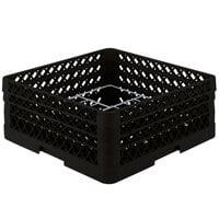 Vollrath PM1211-3-06 Traex® Plate Crate Black 12 Compartment Plate Rack - Holds 5 inch to 7 5/8 inch Plates