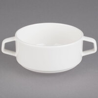 Villeroy & Boch 16-4004-2513 Affinity 11.5 oz. White Porcelain Stackable Soup Cup with Handles - 6/Case