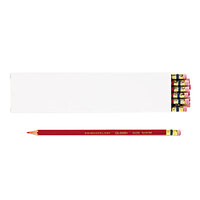 Prismacolor 20066 Col-Erase 12 Scarlet Woodcase Barrel 0.7mm Soft Lead Scarlet Colored Pencil with Eraser