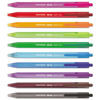 Paper Mate 1951396 InkJoy 100 RT Assorted Ink with Assorted Barrel Colors 1mm Retractable Ballpoint Pen   - 20/Pack
