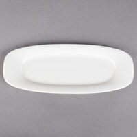 Villeroy & Boch 16-4004-2920 Affinity 11 3/4 inch x 4 3/4 inch White Porcelain Oval Platter - 6/Case