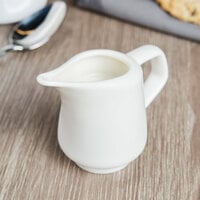 Villeroy & Boch 16-4004-0800 Affinity 3.25 oz. White Porcelain Creamer / Sauceboat - 6/Case