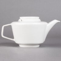 Villeroy & Boch 16-4004-0070 Affinity 34 oz. White Porcelain Coffeepot with Cover - 6/Case