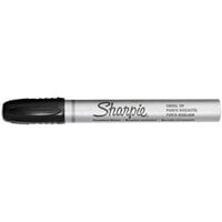Sharpie 1794224 Pro Black Chisel Tip Permanent Marker   - 12/Pack