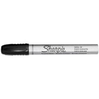 Sharpie Durable Metal Barrel Permanent Marker, Broad Chisel Tip, Black (1794224)