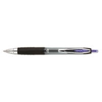 Uni-Ball 70221 Signo 207 Purple Ink with Semi-Translucent Barrel 0.7mm Retractable Roller Ball Gel Pen - 12/Pack