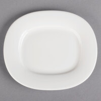 Villeroy & Boch 16-4004-2740 Affinity 6 1/2 inch x 5 3/4 inch White Porcelain Oval Platter - 6/Case