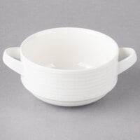 Villeroy & Boch 16-4003-2513 Sedona Function 8.75 oz. White Porcelain Stackable Soup Cup   - 6/Case