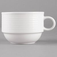 Villeroy & Boch 16-4003-1271 Sedona Function 7.5 oz. White Porcelain Stackable Cup - 6/Case
